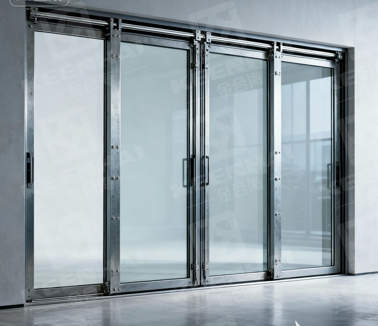 2.0mm Thick Aluminum Triple-track Door 2.0mm Thick Aluminum Triple-track Door